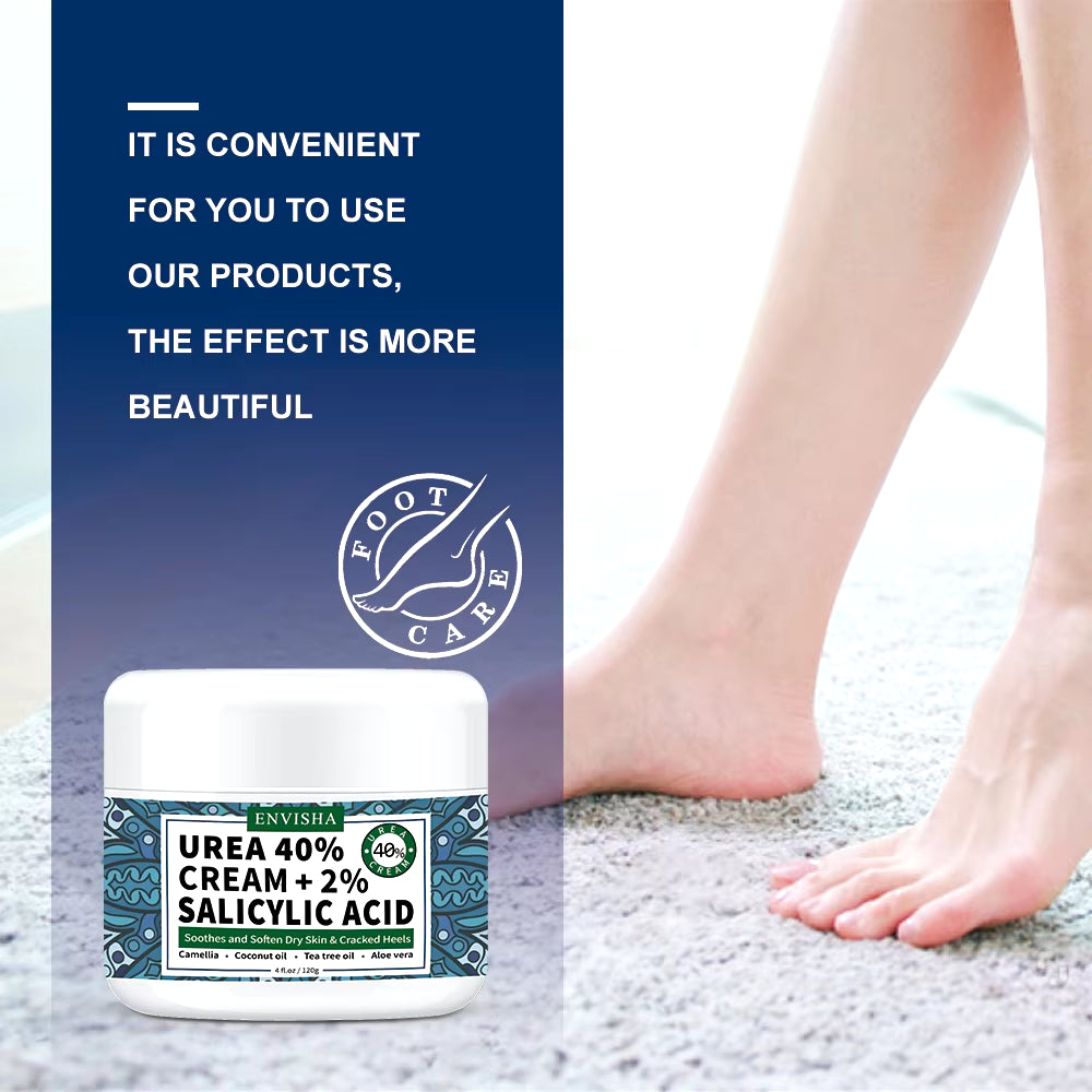 Feet Skin Care Foot Cream for Heels Anti-Dryness Moisturizing Urea 40% Remove Callus Corn Cracked Repair Exfoliating