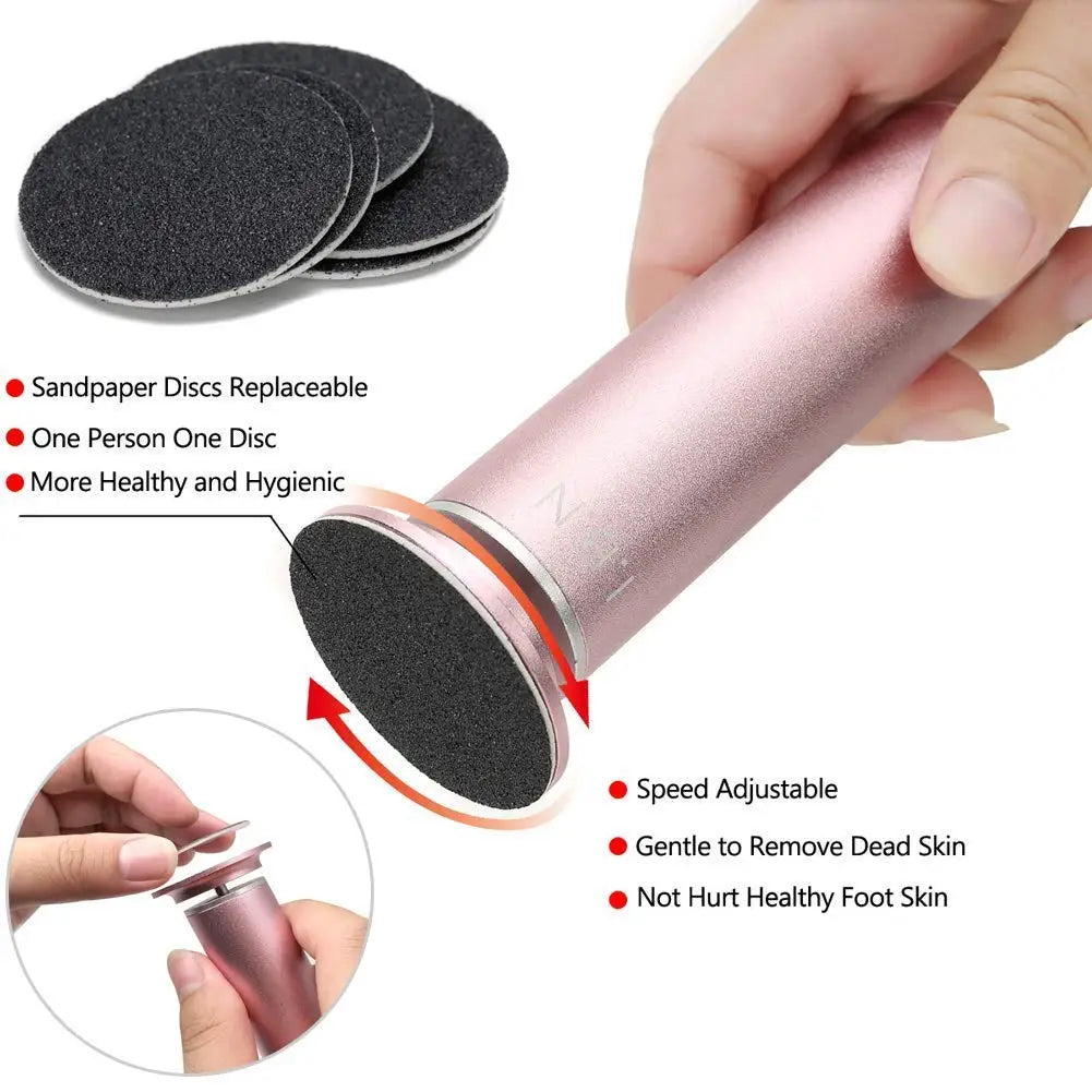 60 Pieces Replacement Sandpaper Disk Sanding Paper Accessory for Electric Foot Callus Remover Tool Pedicure Foot File 60Pcs/Box