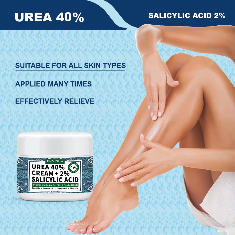 Feet Skin Care Foot Cream for Heels Anti-Dryness Moisturizing Urea 40% Remove Callus Corn Cracked Repair Exfoliating